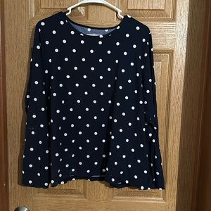 Lands End 2X (20W-22W) Long Sleeve Rash Guard